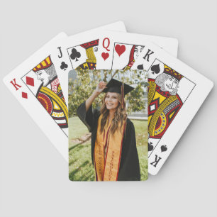 Baraja De Cartas Crea tu propia foto de graduado personalizada