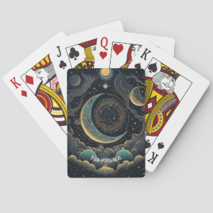 Baraja De Cartas Crea tu propia Luna Celestial y nubes