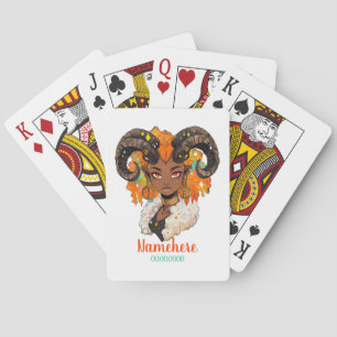 Baraja De Cartas Crea Tu Propia Mujer Afroamericana Aries
