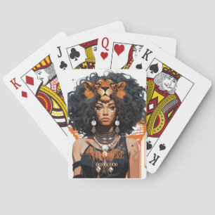 Baraja De Cartas Crea Tu Propia Reina Afroamericana Leo