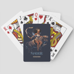 Baraja De Cartas Crea Tu Propia Reina Afroamericana Sagitario