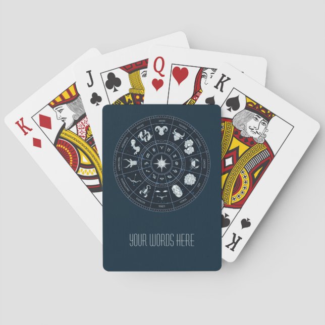 Baraja De Cartas Crea tu propia rueda zodiaca (Reverso)