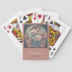 Baraja De Cartas Crea tu propio acuario de Art Nouveau
