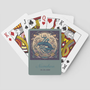 Baraja De Cartas Crea tu propio Art Nouveau Scorpio Zodiac