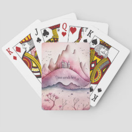 Baraja De Cartas Crea tu propio castillo mágico y montañas