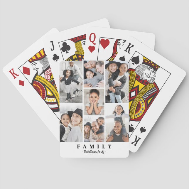 Baraja De Cartas Crea tu propio collage de fotos (Reverso)