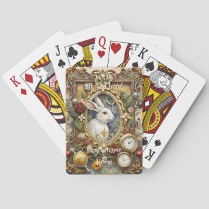 Baraja De Cartas Crea tu propio conejo blanco caprichoso