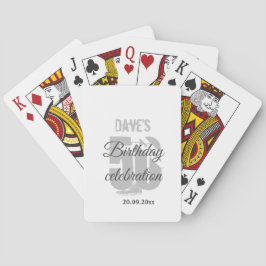 Baraja De Cartas Crea tu propio cumpleaños 50 años blanco