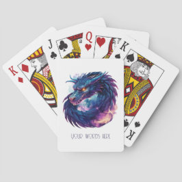 Baraja De Cartas Crea tu propio dragón púrpura místico