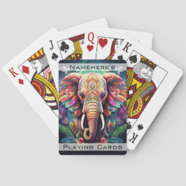 Baraja De Cartas Crea tu propio elefante Boho Jungle