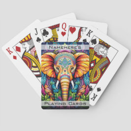 Baraja De Cartas Crea tu propio elefante tribal Boho
