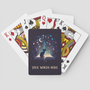 Baraja De Cartas Crea tu Propio Encanto Mágico de Gato Negro Místic
