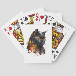 Baraja De Cartas Crea tu propio gato negro furioso