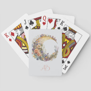 Baraja De Cartas Crea Tu Propio Jardín de Verano Floral Luna Crecie