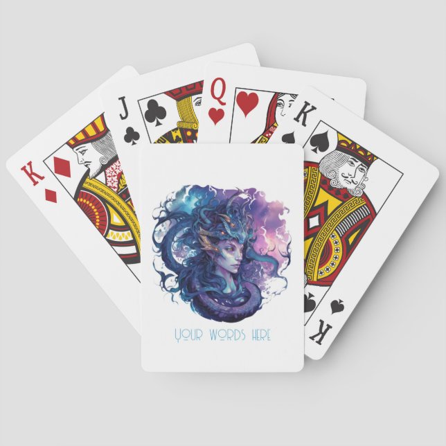 Baraja De Cartas Crea tu propio mítico Medusa Gorgon (Reverso)