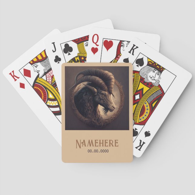 Baraja De Cartas Crea tu propio Noble Ram Aries (Reverso)