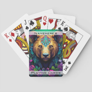 Baraja De Cartas Crea tu propio oso tribal pardo