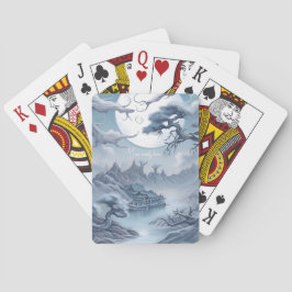 Baraja De Cartas Crea tu propio paisaje azul y nigoso