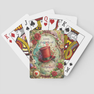 Baraja De Cartas Crea Tu Propio Sombrero Rojo Top Whimsical