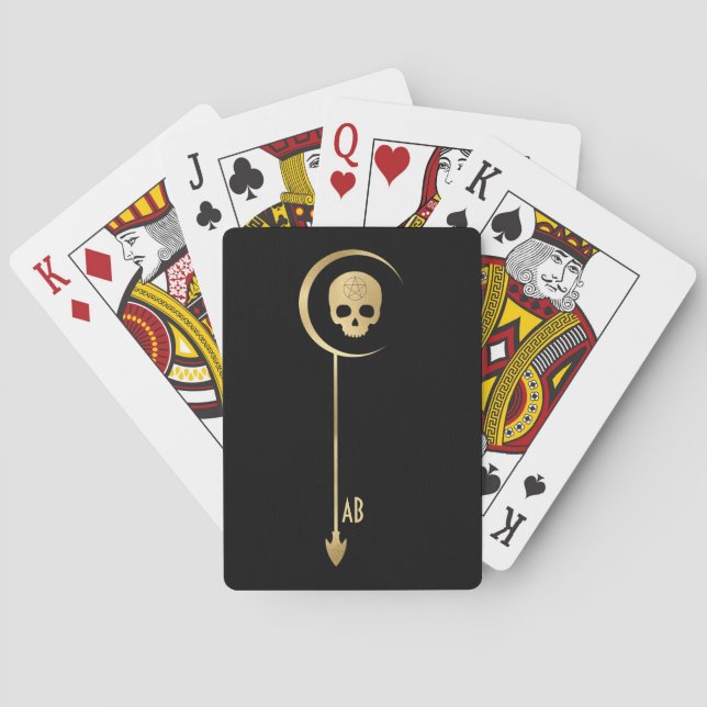 Baraja De Cartas Crea tu propio Tarot de la Muerte Arcano de Oro (Reverso)