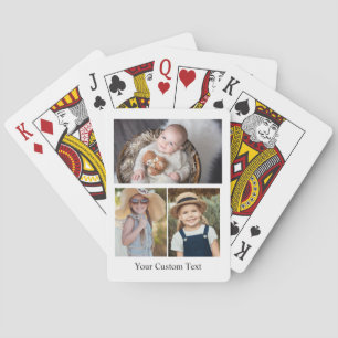 Baraja De Cartas Crea tu propio texto de 3 fotos