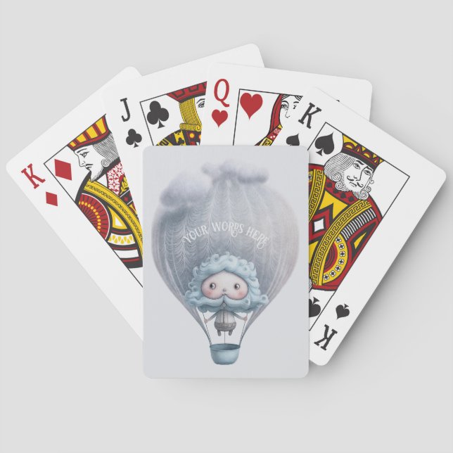 Baraja De Cartas Crea tu propio viaje en globo de aire caliente (Reverso)