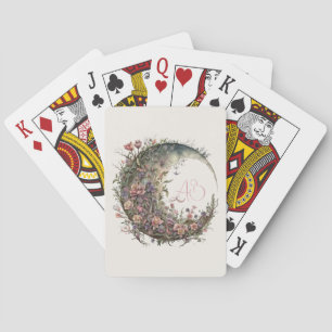 Baraja De Cartas Crea tus propias rosas románticas Floral Luna