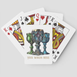 Baraja De Cartas Crea tus propios agujeros góticos verdes y azules