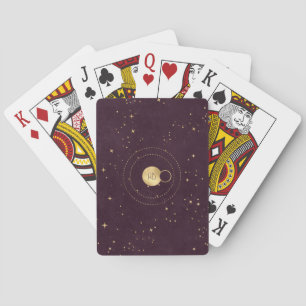 Baraja De Cartas Crea tus propios planetas celestiales de vino y or