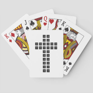 Baraja De Cartas Crea un patrón cruzado con cualquier logotipo o im