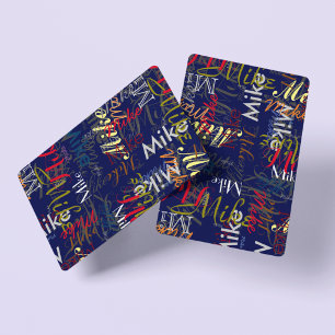 Baraja De Cartas Crear nombre de color personalizado