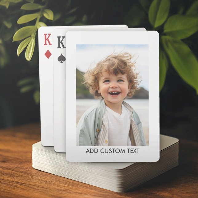 Baraja De Cartas Crear su propio borde blanco de galería de fotos (Custom Poker Playing Cards)