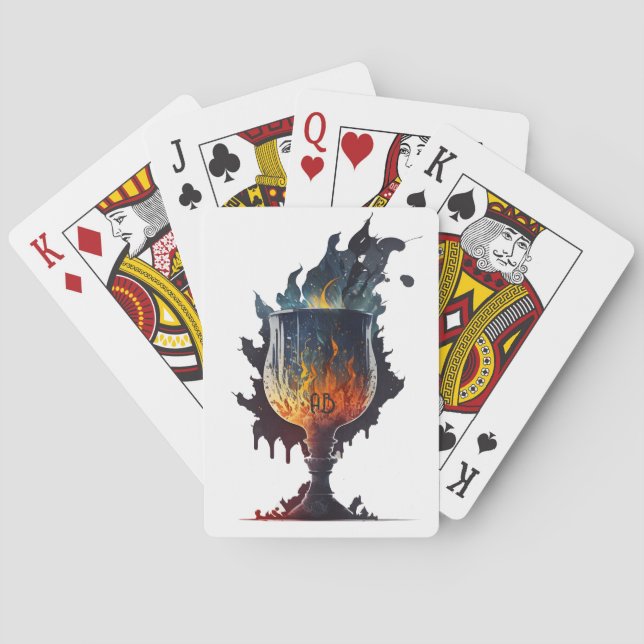 Baraja De Cartas Crear su propio cáliz de fuego (Reverso)