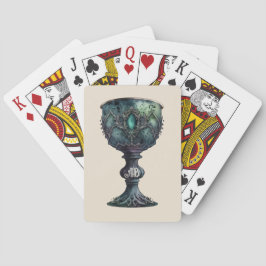 Baraja De Cartas Crear su propio cáliz verde