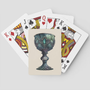 Baraja De Cartas Crear su propio cáliz verde
