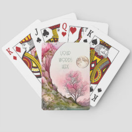 Baraja De Cartas Crear su propio paisaje de luna rosa