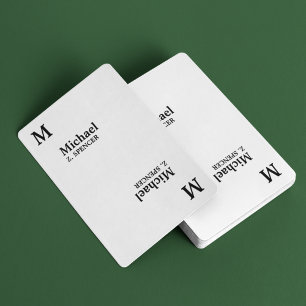 Baraja De Cartas Crear su propio personalizado minimalista simple y