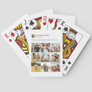 Baraja De Cartas Crear su propio Poster de Collage de fotos de medi