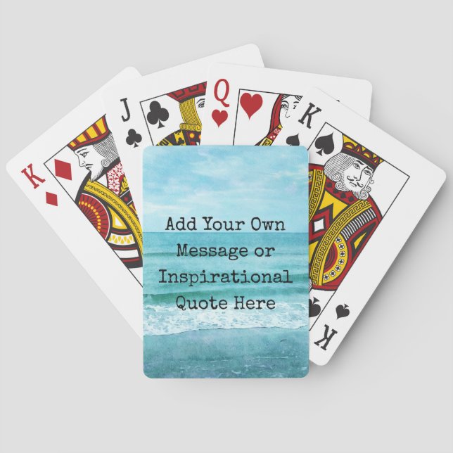 Baraja De Cartas Crear su propio presupuesto Inspirador motivaciona (Reverso)