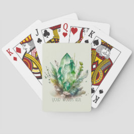 Baraja De Cartas Crear sus propios cristales verdes esmeraldas