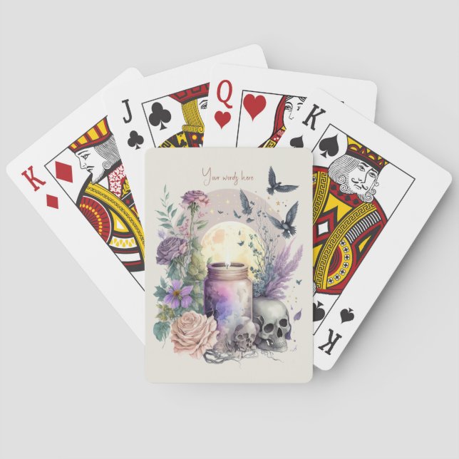 Baraja De Cartas Crear sus propios Rosas góticos (Reverso)