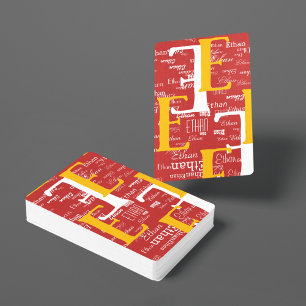 Baraja De Cartas Crear tarjetas de reproducción de Guay con su nomb