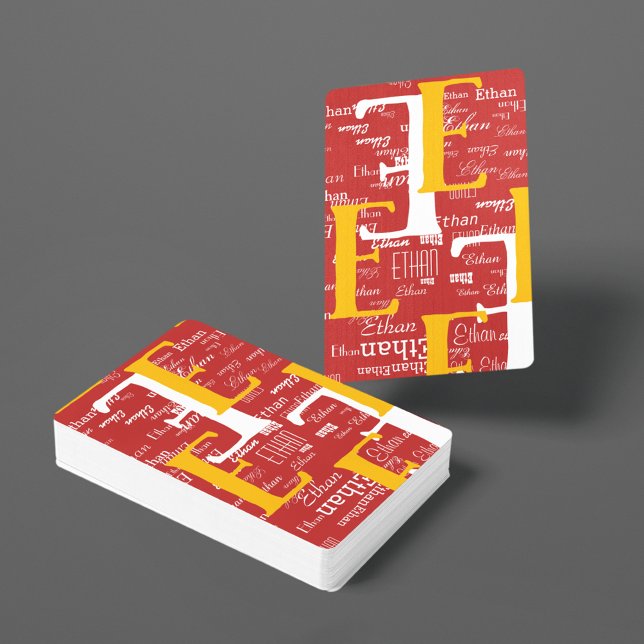 Baraja De Cartas Crear tarjetas de reproducción de Guay con su nomb (PLAY THE GAME)