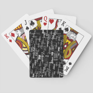Baraja De Cartas Crear tarjetas de reproducción Guay B&W con nombre