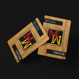 Baraja De Cartas Crear tarjetas de reproducción / Monograma (nombre