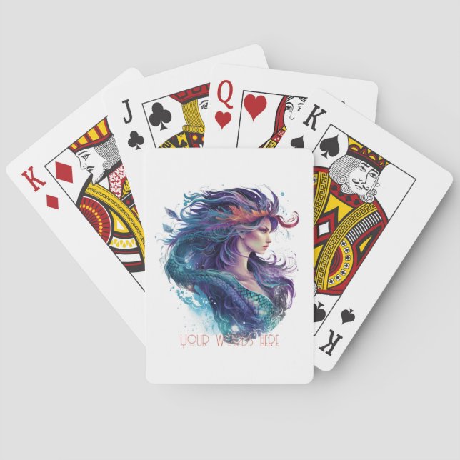 Baraja De Cartas Crear tu propia sirena mítica (Reverso)