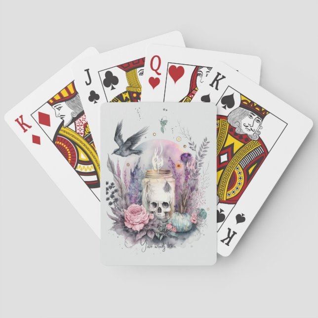 Baraja De Cartas Crear tu propio otoño gótico (Reverso)