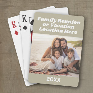 Baraja De Cartas Crear un recuerdo de vacaciones con foto y texto