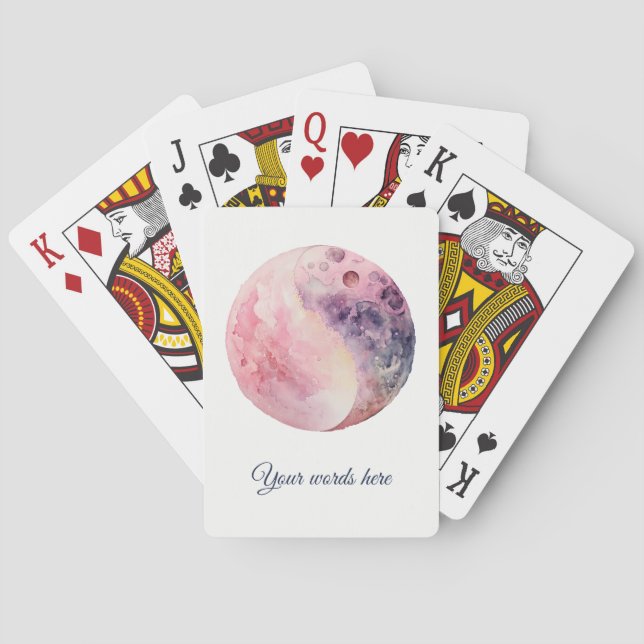 Baraja De Cartas Create Your Own Lunar Love Magic Pink Moon (Reverso)