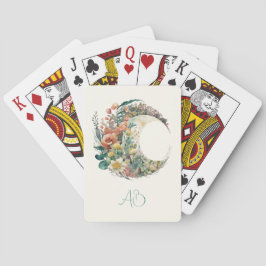 Baraja De Cartas Create Your Own Tropical Floral Crescent Moon